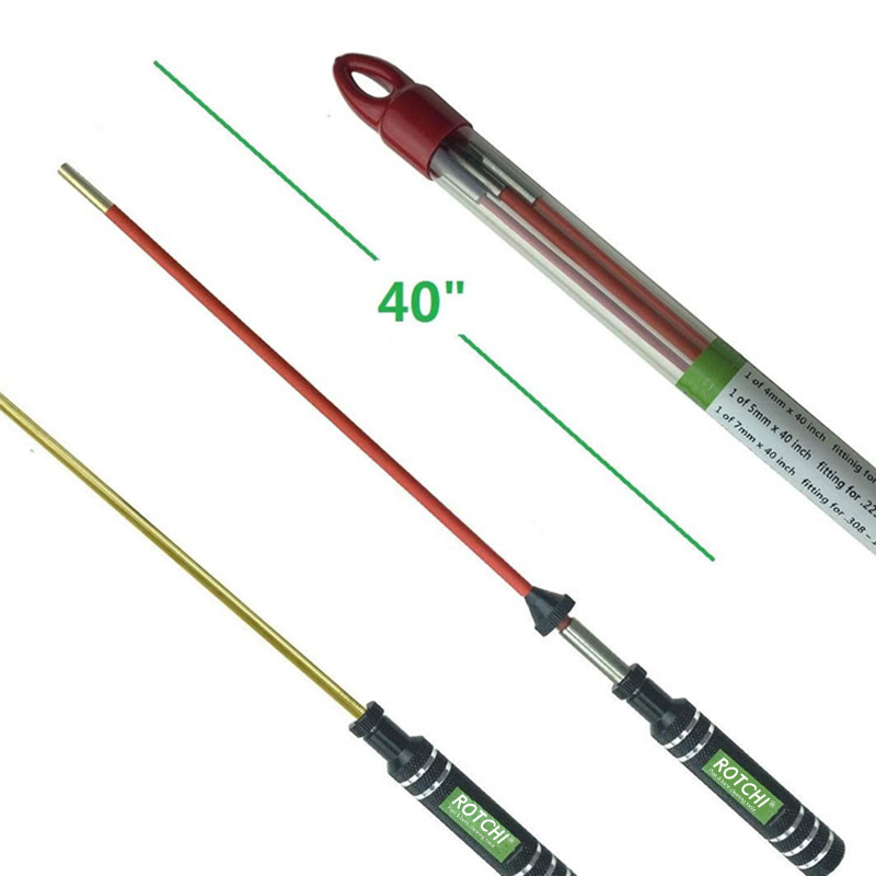 Штап за чишћење пиштоља са алуминијумском ручком са брзом ротацијом од ПВЦ челика